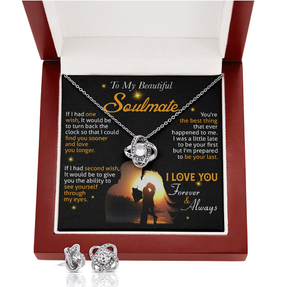N0A To My Soulmate Necklace, Gift For Wife Girlfriend From Husband, Valentines Day