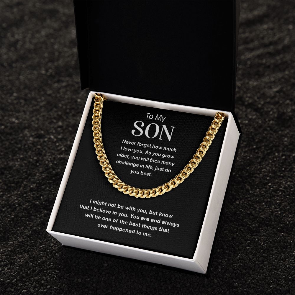 641 To My Son Necklace Gift For Son From Mom/Dad, Son Chain Necklace, Gift For Son