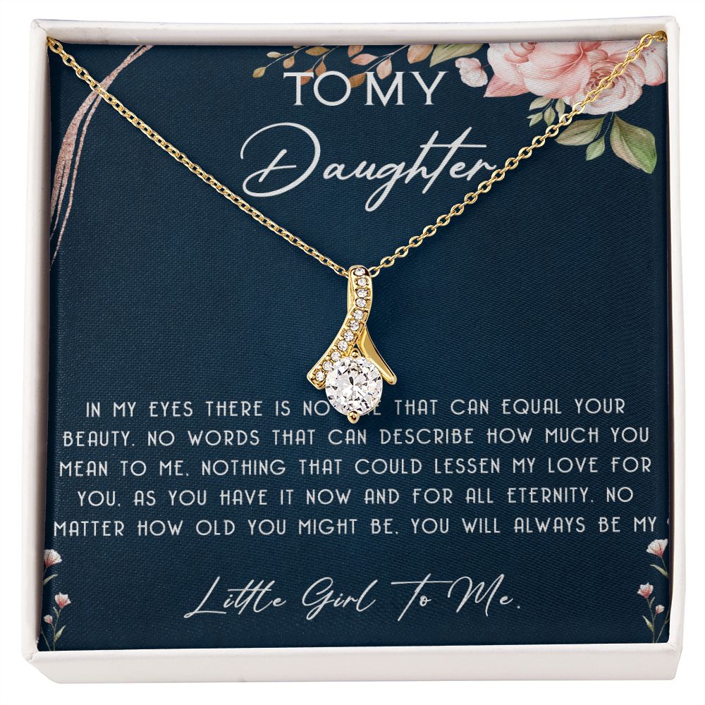 115B To My Daughter Necklace, Daughter Necklace, Mother To Daughter Gift Birthday