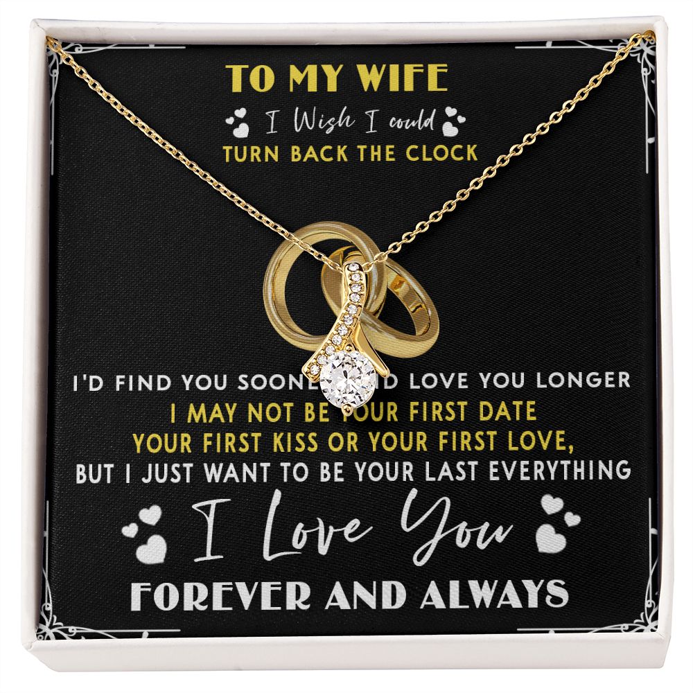 428B To My Wife “Turn Back The Clock” Necklace Gift For Wife, Gift Birthday, Holiday
