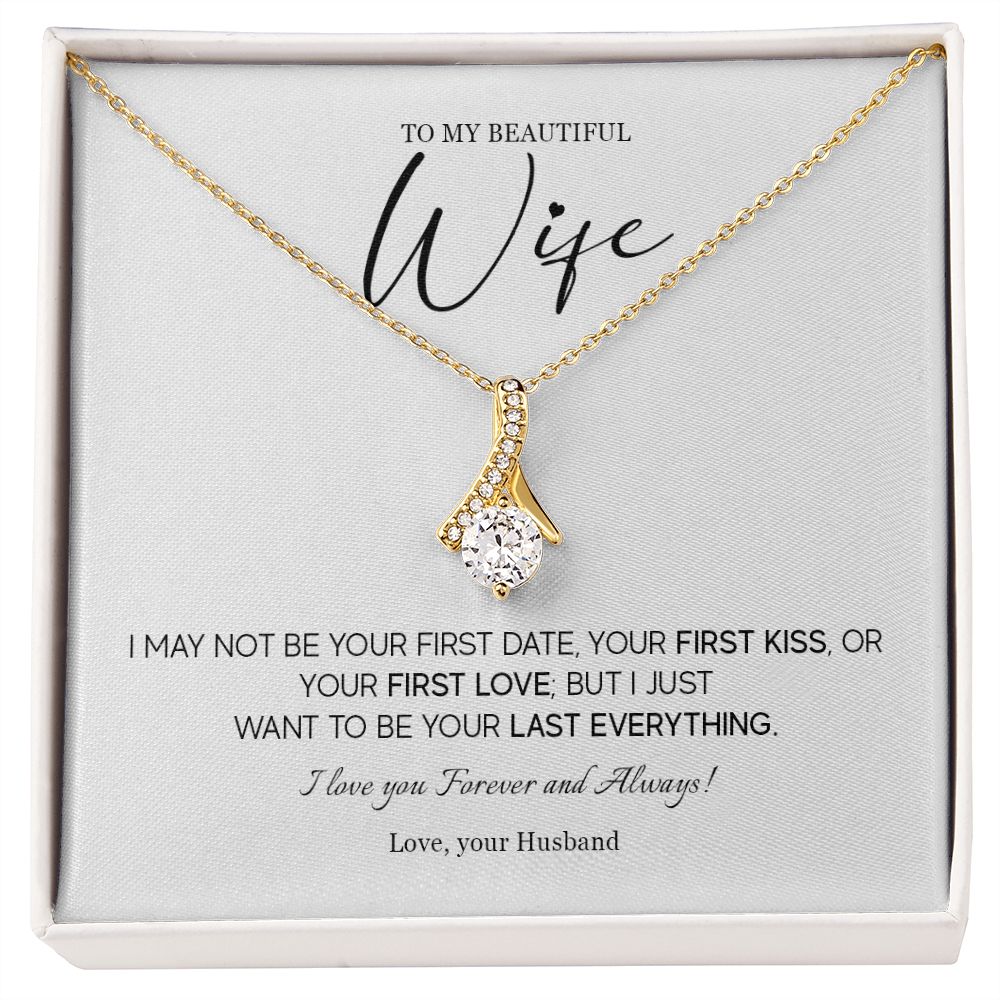 557B Necklace For Wife From Husband, To My Wife Necklace, Hot Wife Birthday Gifts