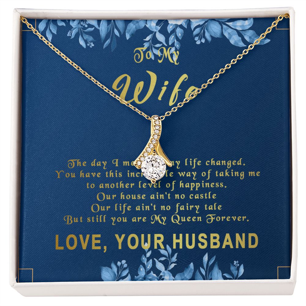 77B To My Wife Necklace, Gift For Wife, Anniversary Gift For Wife, Gift Birthday