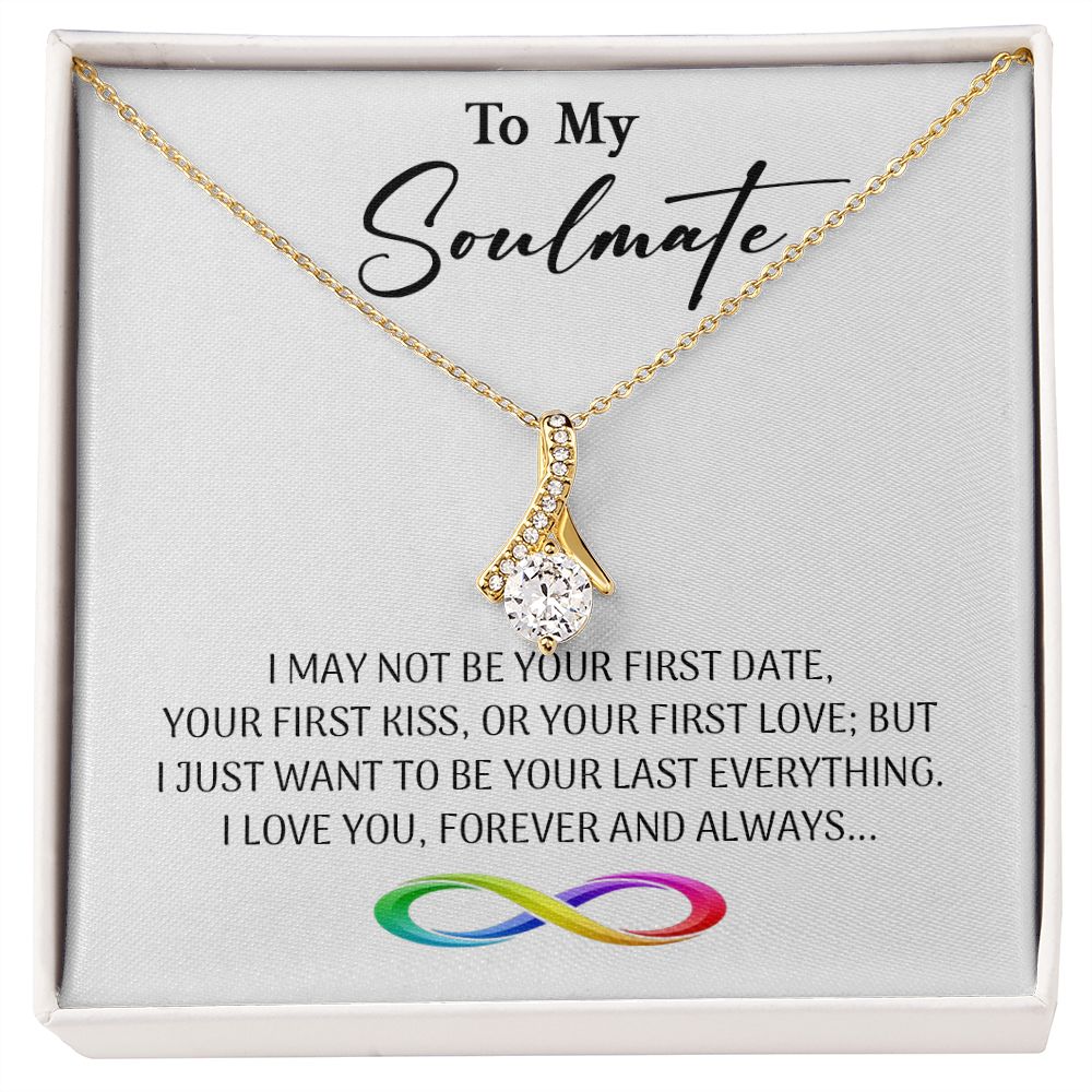 470B To My Soulmate Necklace, Valentine Gifts For Her, Gift For Girlfriend Wife