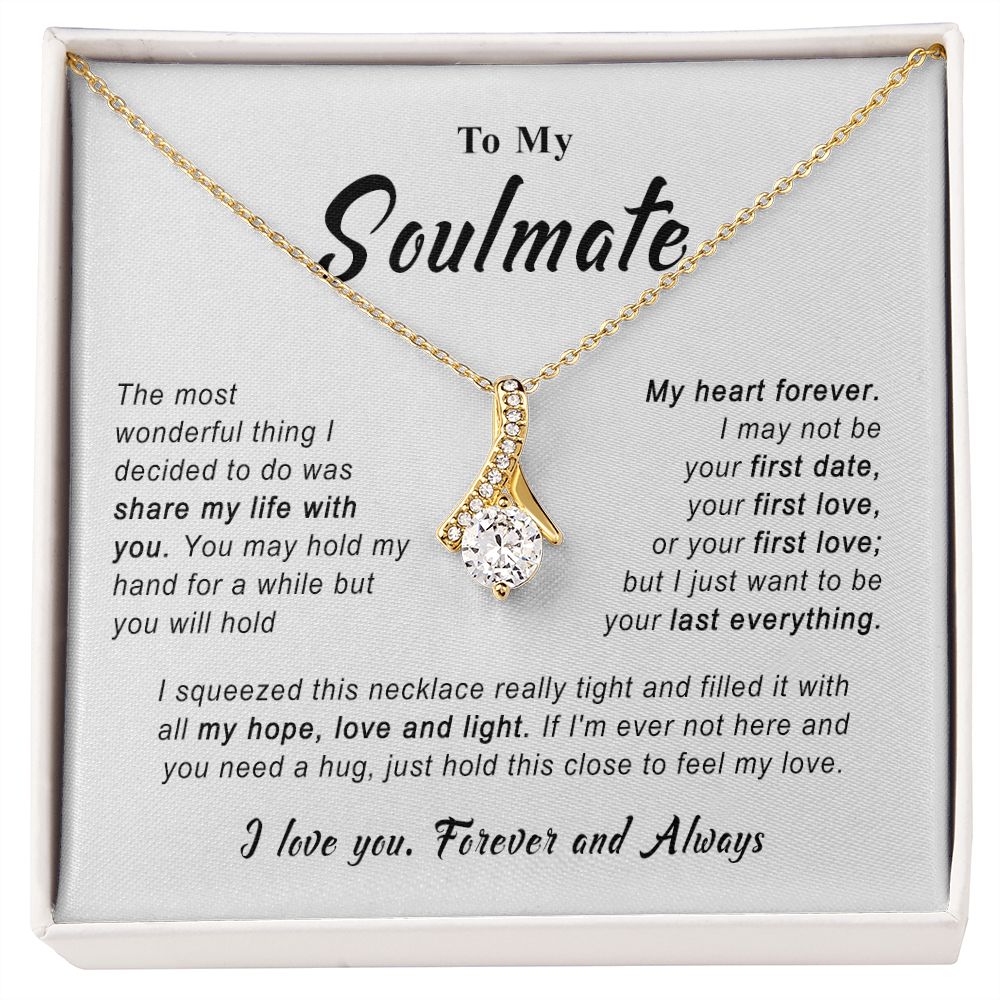 636B To Soulmate Necklace, Gift For Girlfriend Wife, Gift Birthday Valentines Day