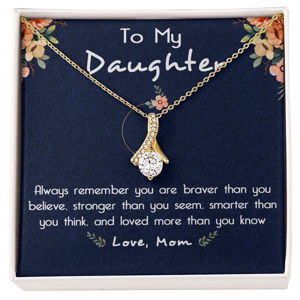 116B To My Daughter Necklace, Gift For Daughter From Mom, Birthday Gifts, Xmas Gift