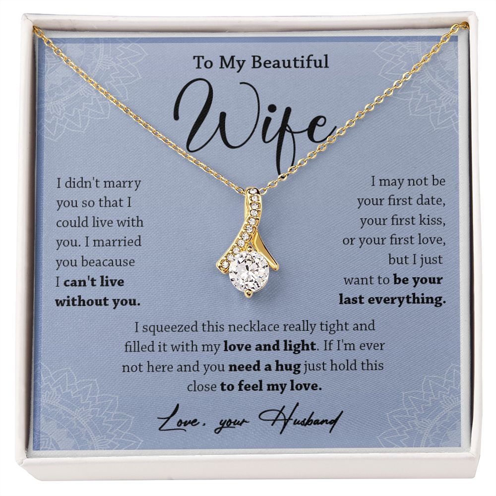 472B To My Wife Necklace, Necklace Gifts For Wife From Husband, Gift For Soulmate