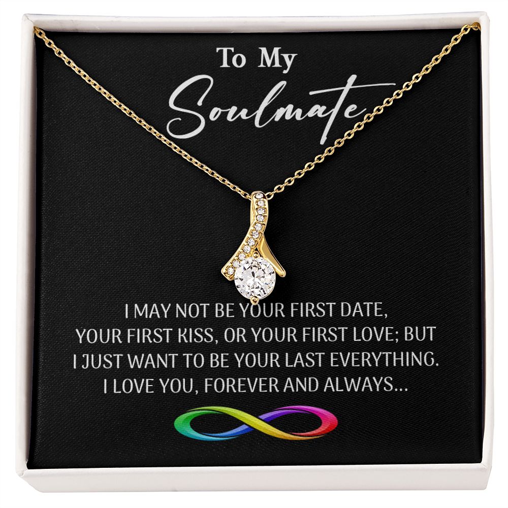 471B To My Soulmate Necklace, Gift for Wife, Girlfriend, Anniversary Gift, Xmas Gift