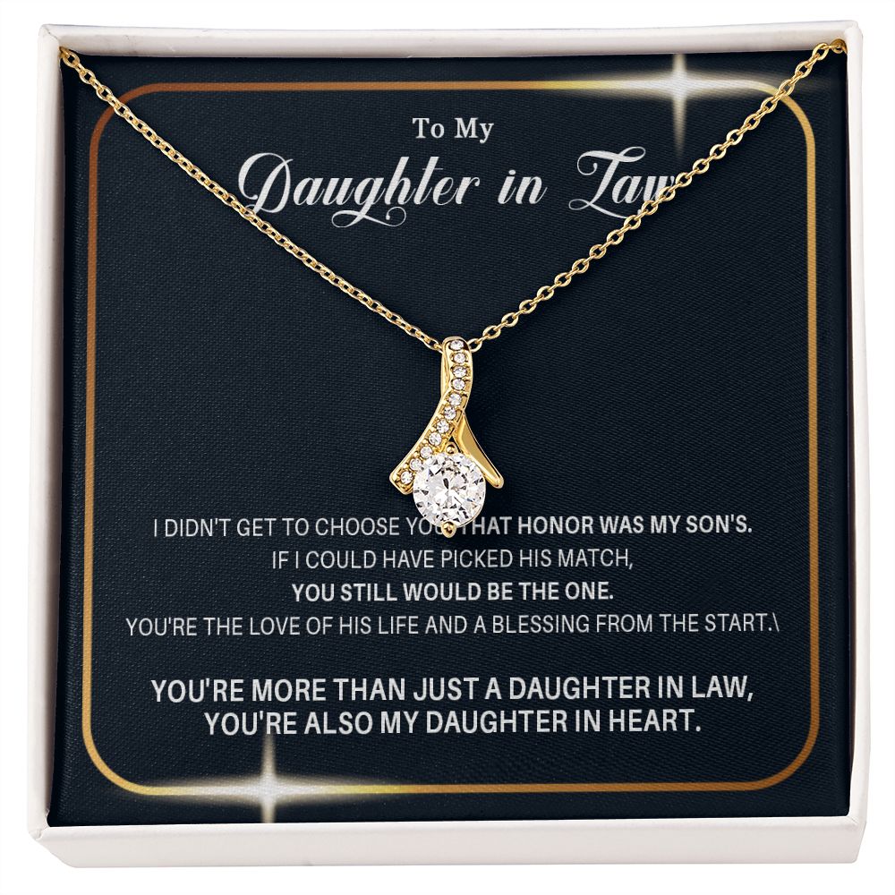 488B Daughter in Law Gifts Necklace From Mother in Law, Daughter Necklace Gifts