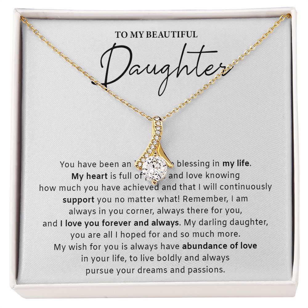 533B Daughter Gift from Mom Dad, Daughter Necklace Gift, Birthday Gift, Xmas Gifts