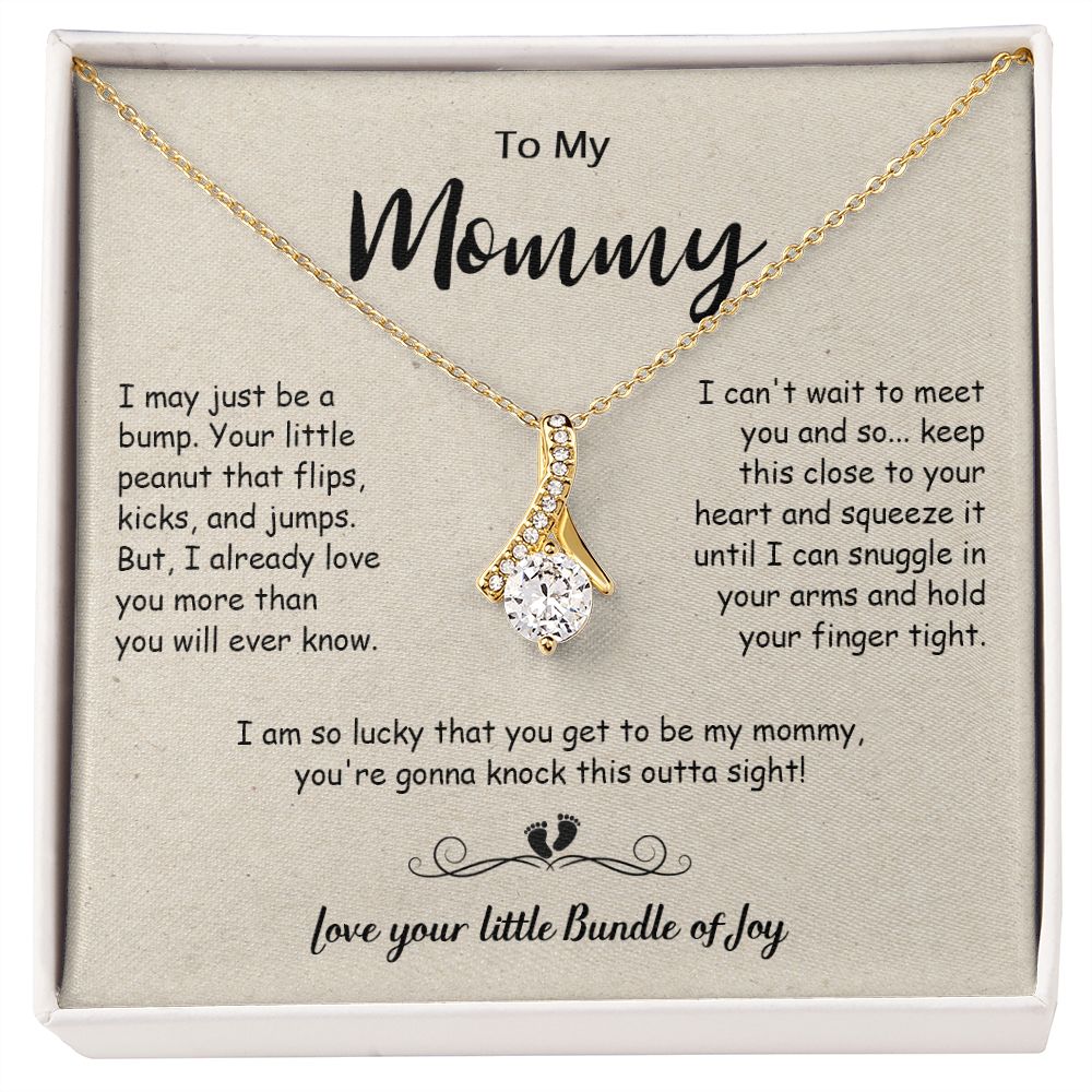 439B To My Mom Necklace, Christmas, Birthday Gift From Son, Daughter, Mom To Be Gift