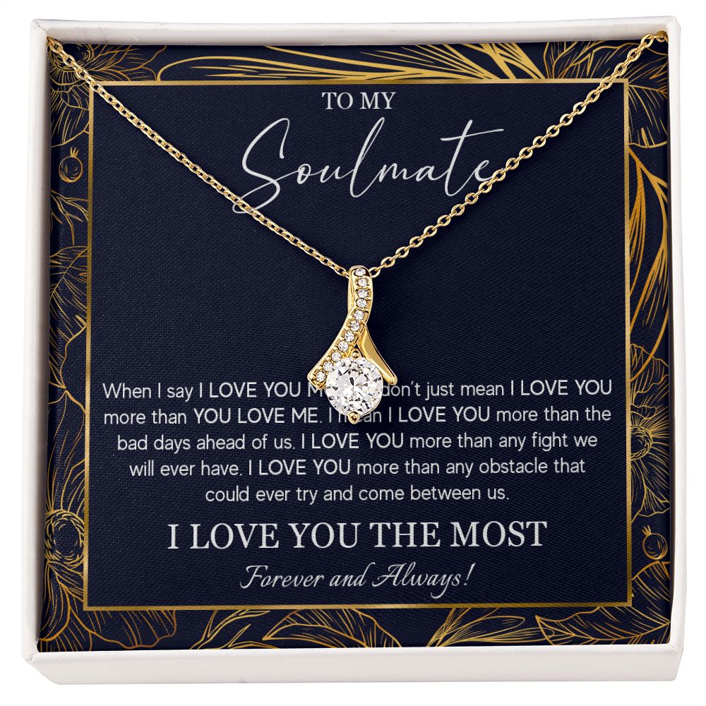 552B To My Soulmate Necklace, Jewelry Gifts For My Wife, Girlfriend, Future Wife Gift