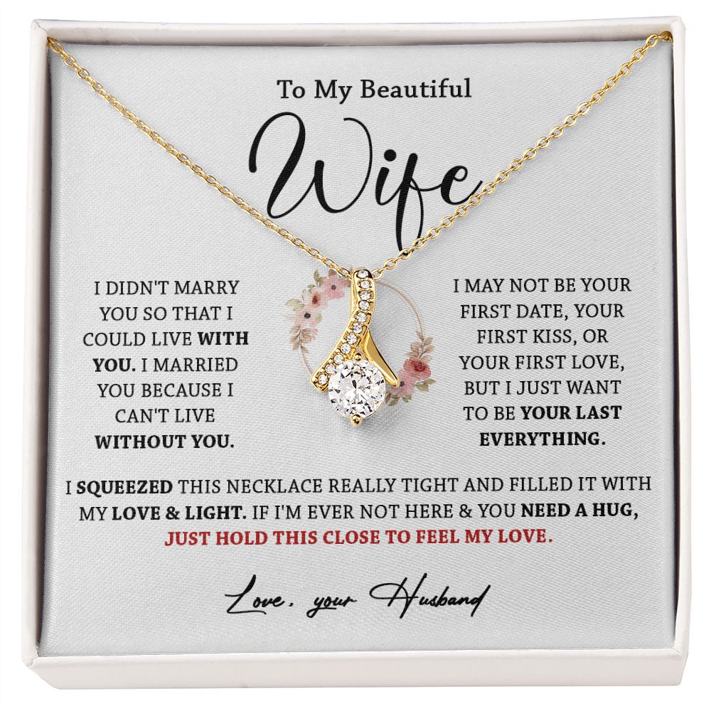 612B To My Wife Necklace, Gift For Wife, Valentines Gift For Wife, Necklace For Wife
