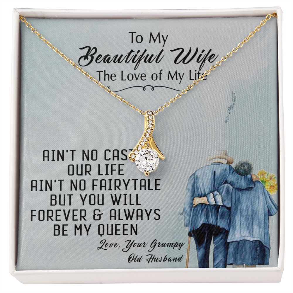 94B To My Beautiful Wife Necklace, Wife Necklace Gift from Husband, Gift Birthday