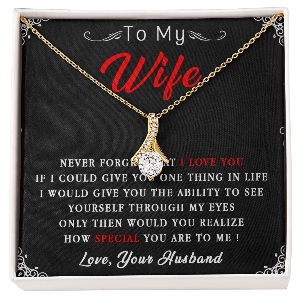 87B To My Wife Necklace, Necklace Gift For Wife, Anniversary Gift, Birthday Gift
