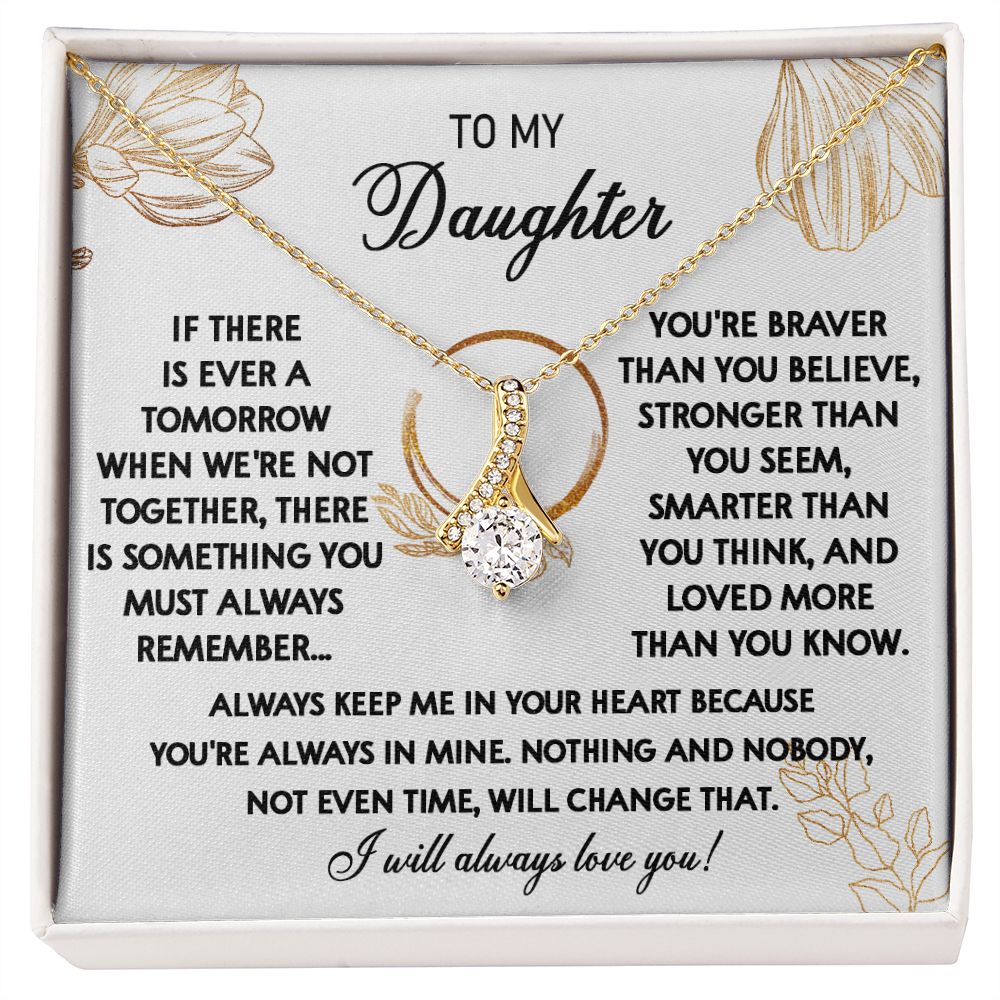 111B To My Daughter Necklace, Daughter Gift From Dad, Mom, Xmas Gift, Birthday Gift