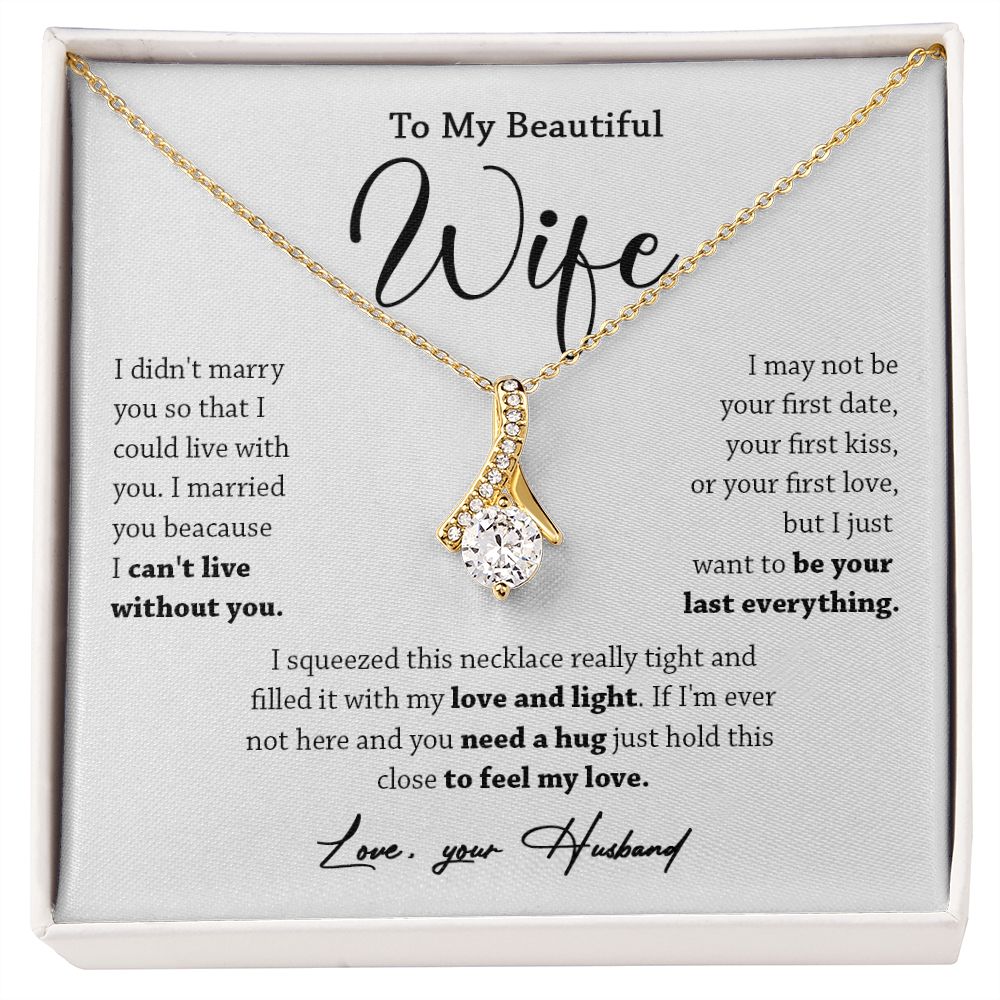 449B To My Wife Necklace, Valentine Gift For Her, Gift For Soulmate, Gift Birthday