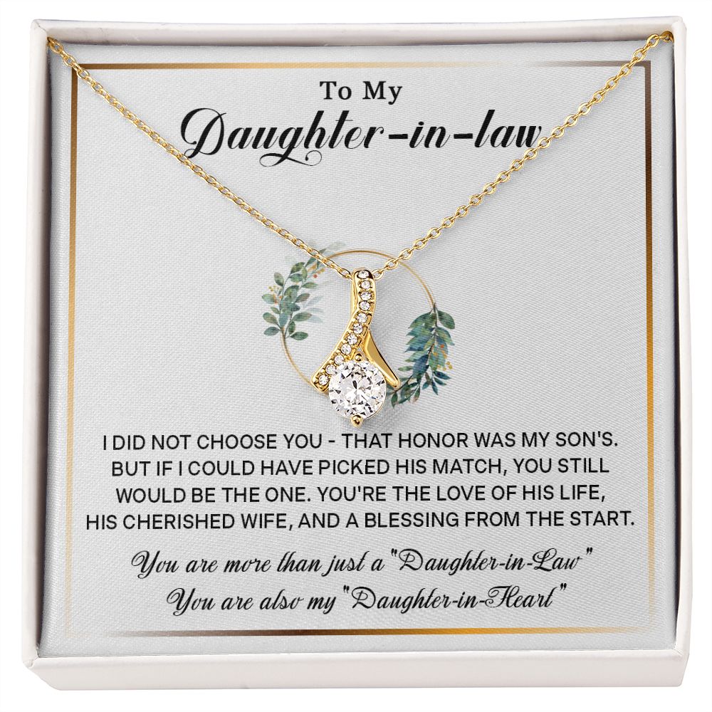 577B To My Daughter-In-Law Necklace, Gift For Daughter In Law, Daughter In Law Gift