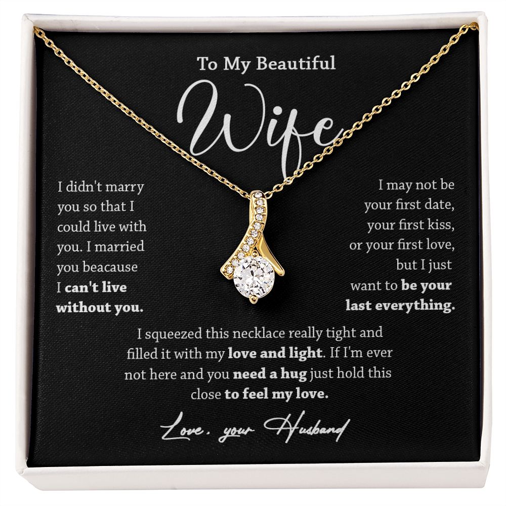 452B To My Wife Necklace, Valentine Gift For Her, Gift For Soulmate, Gift For Her