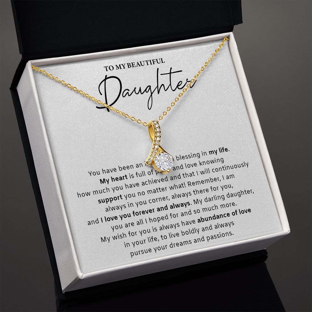 533B Daughter Gift from Mom Dad, Daughter Necklace Gift, Birthday Gift, Xmas Gifts