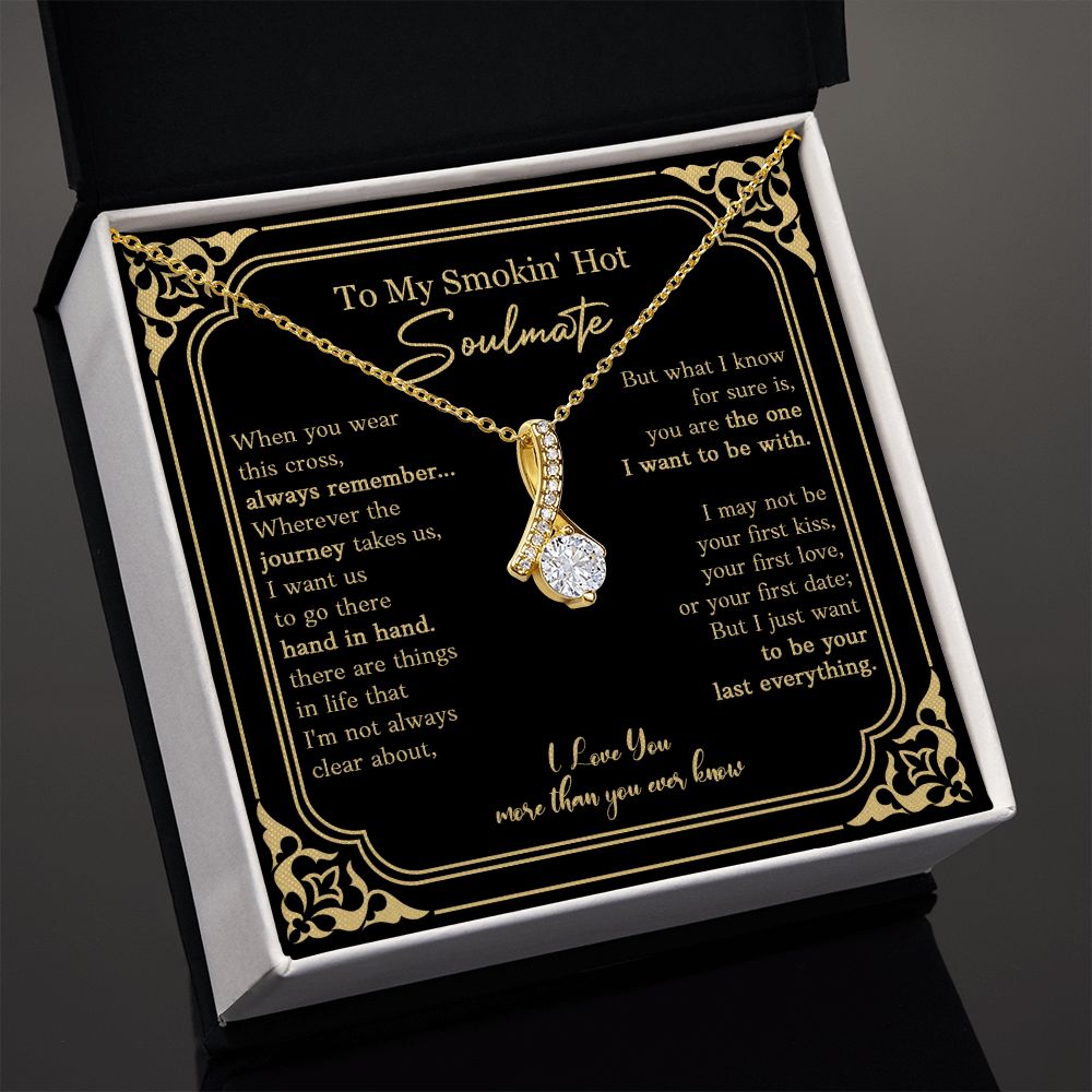 430B To My Soulmate Necklace Engagement Anniversary Gift for Her Birthday