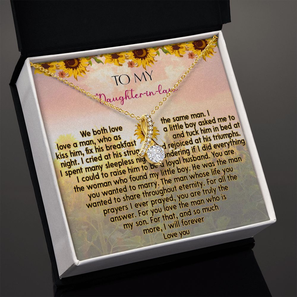 425B To My Daughter In Law Necklace from Mother In Law I Will Forever Love You