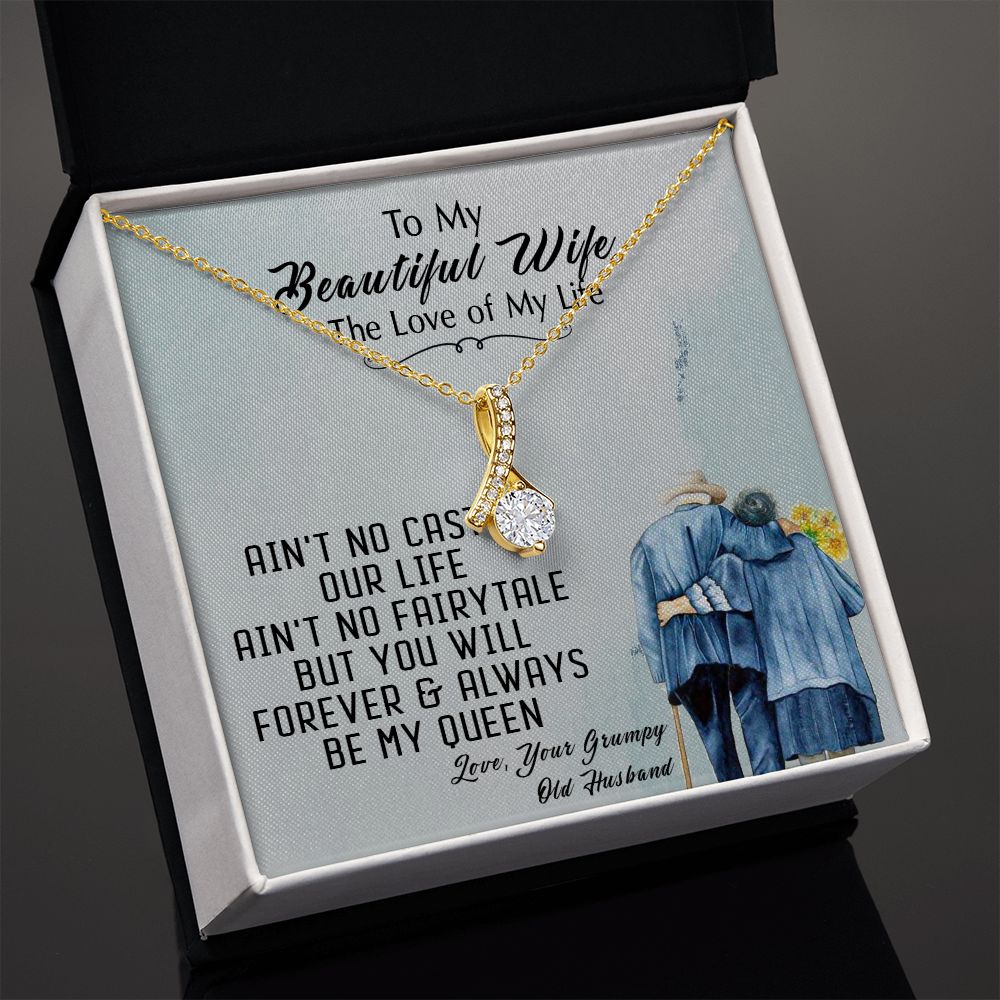 94B To My Beautiful Wife Necklace, Wife Necklace Gift from Husband, Gift Birthday