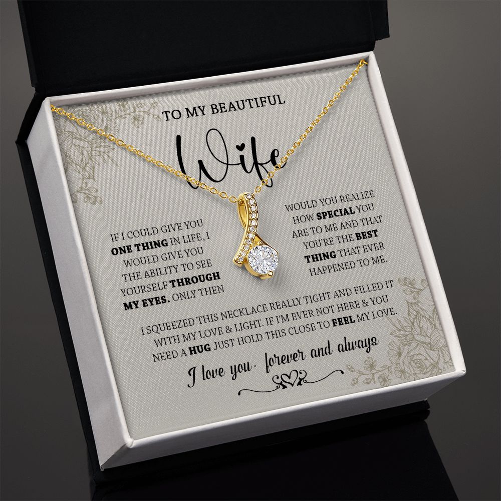 438B To My Wife Necklace, Gifts For Wife, Love Necklace Gifts For Wife From Husband