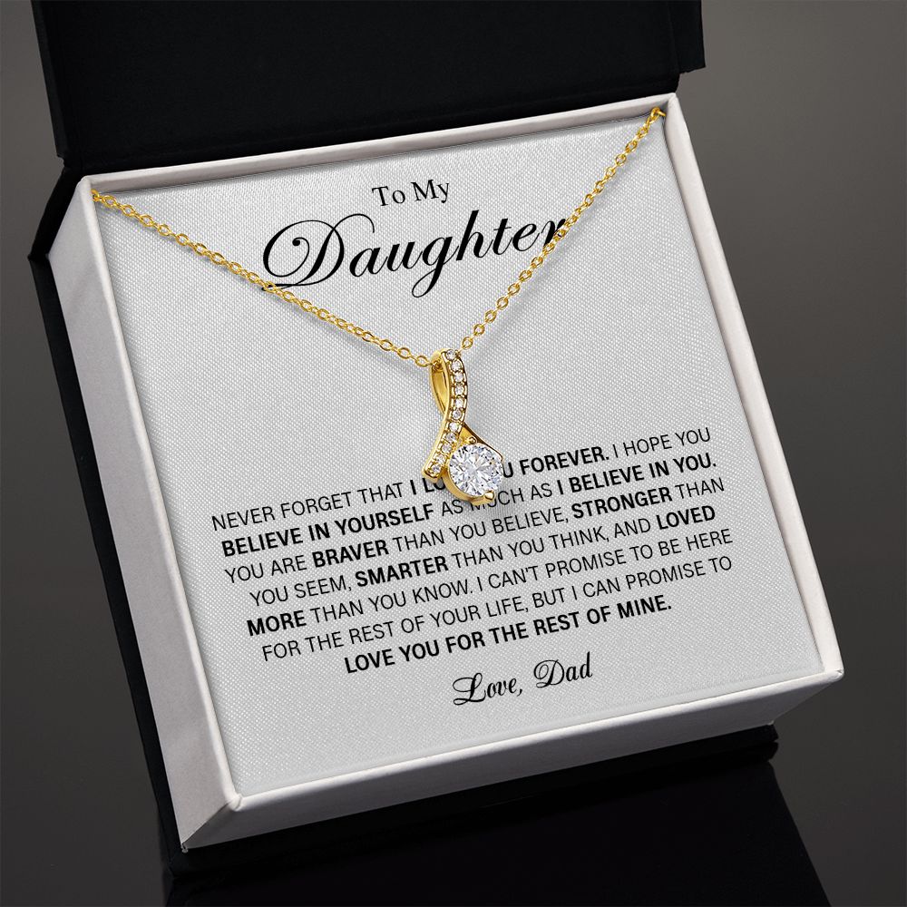 626B To My Daughter Necklace Gift From Dad, Daughter Gift, Daughter Necklace,Birthday