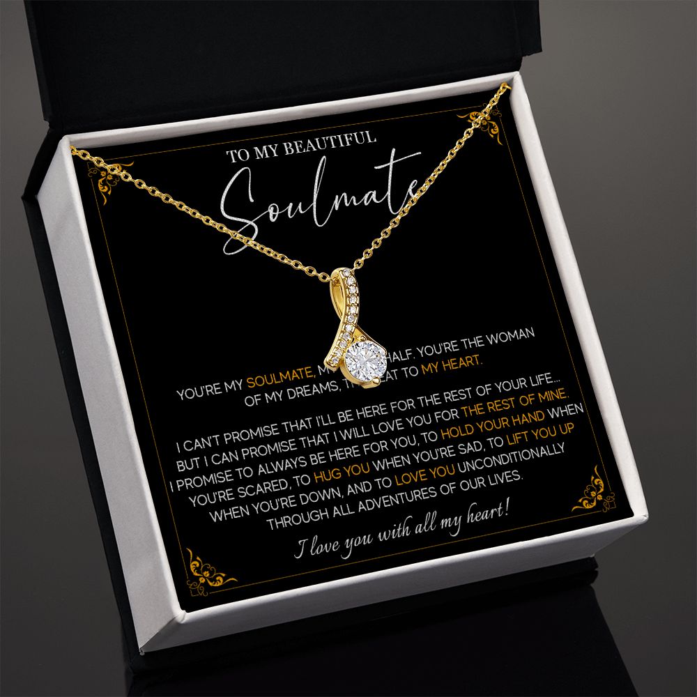 490B Soulmate Jewelry Necklace, To My Soulmate Necklace, Gifts for Wife, Girlfriend