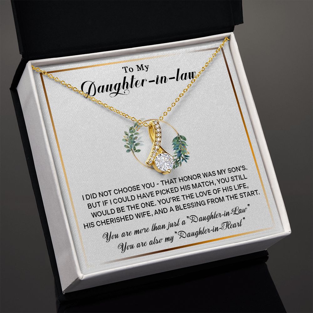 577B To My Daughter-In-Law Necklace, Gift For Daughter In Law, Daughter In Law Gift