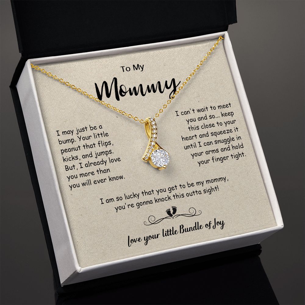 439B To My Mom Necklace, Christmas, Birthday Gift From Son, Daughter, Mom To Be Gift