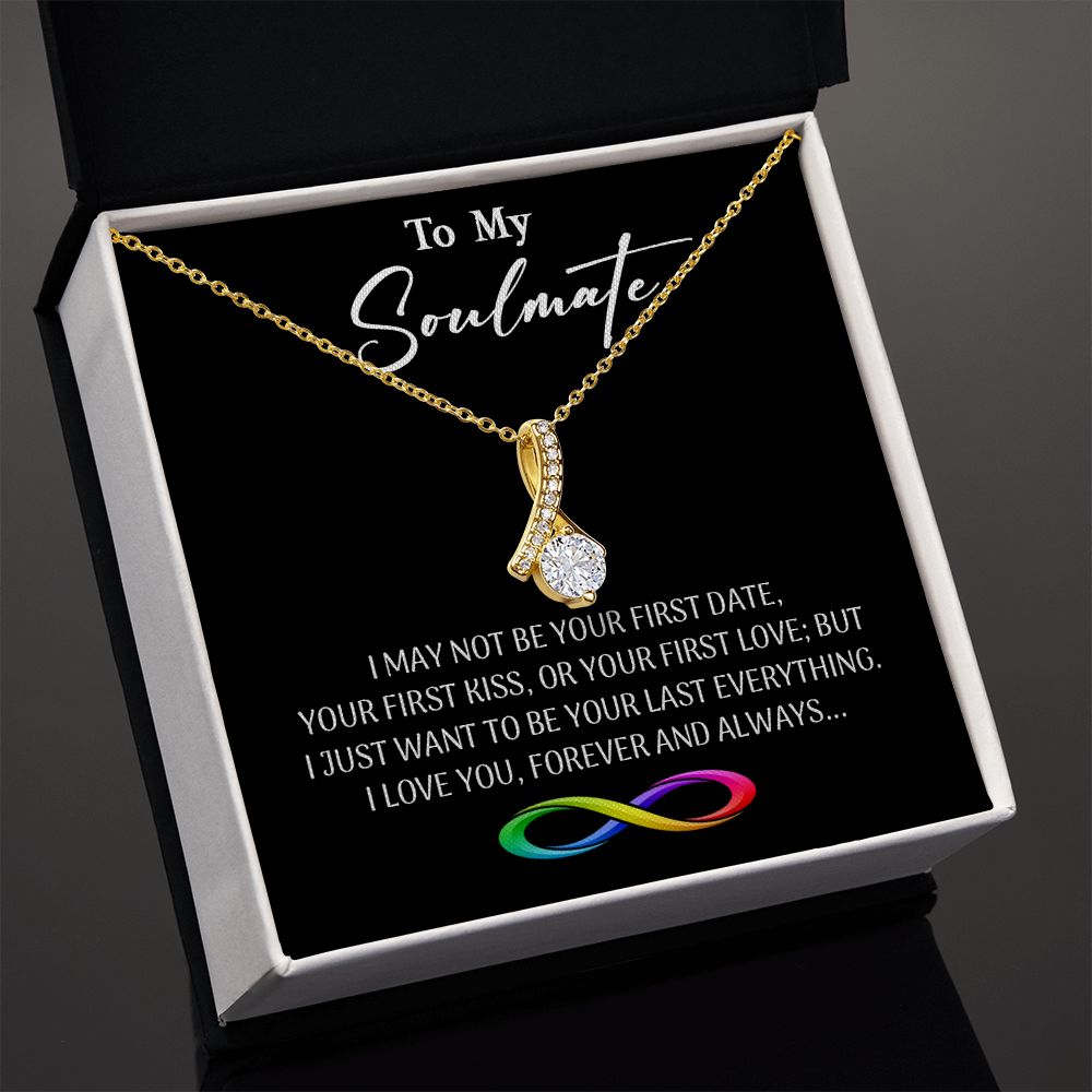 471B To My Soulmate Necklace, Gift for Wife, Girlfriend, Anniversary Gift, Xmas Gift