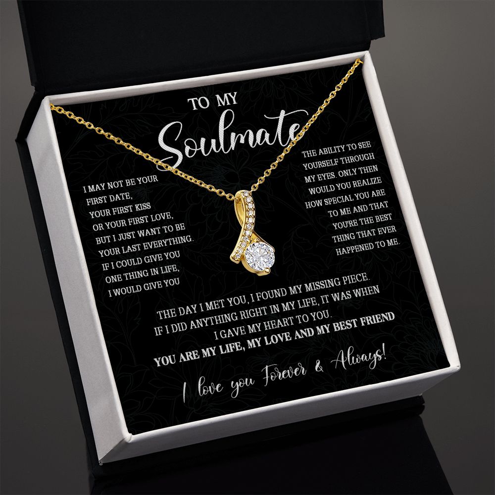 473B To My Soulmate Necklace, Christmas Gift For Her, Gift For Soulmate, Gift For Her