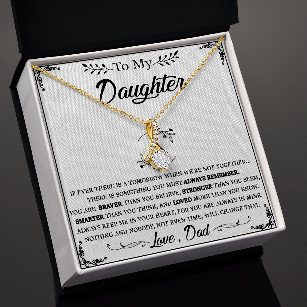 114B Daughter Necklace From Dad, To My Daughter Necklace, Christmas Birthday Gifts