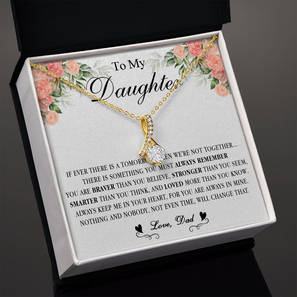 538B Gift For Daughter From Dad, To My Daughter Necklace, Daughter Father Necklace