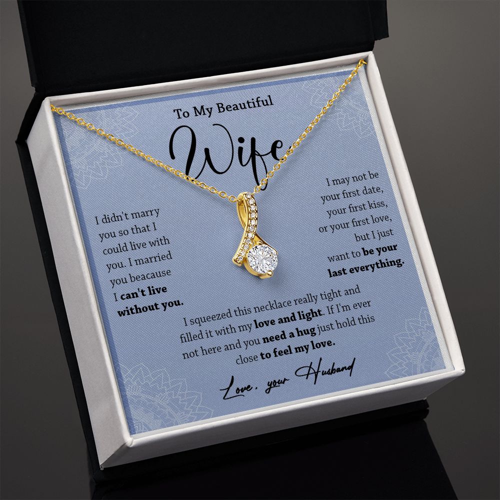 472B To My Wife Necklace, Necklace Gifts For Wife From Husband, Gift For Soulmate