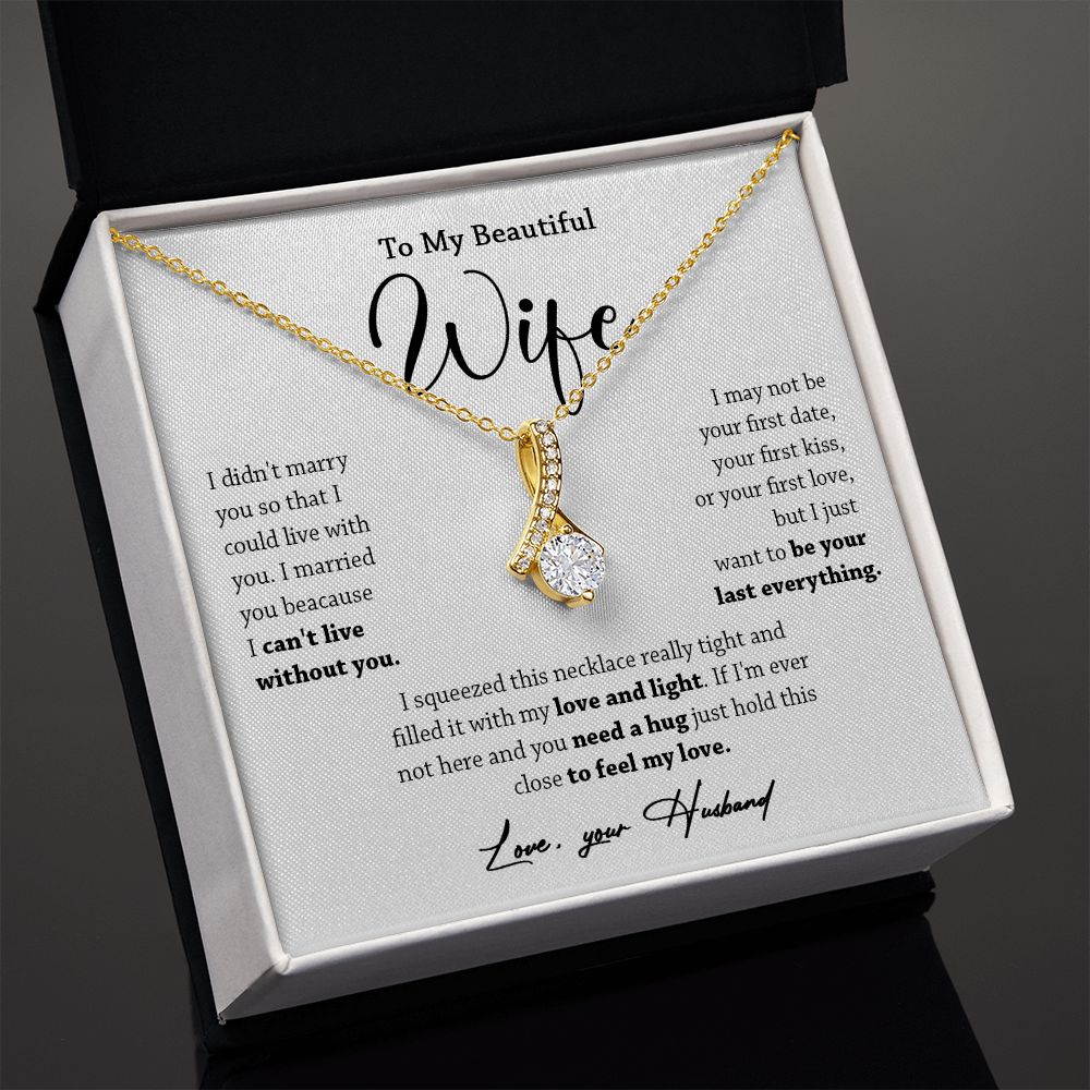 449B To My Wife Necklace, Valentine Gift For Her, Gift For Soulmate, Gift Birthday