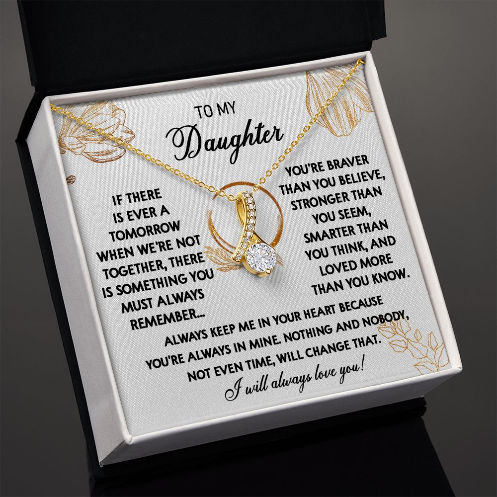 111B To My Daughter Necklace, Daughter Gift From Dad, Mom, Xmas Gift, Birthday Gift