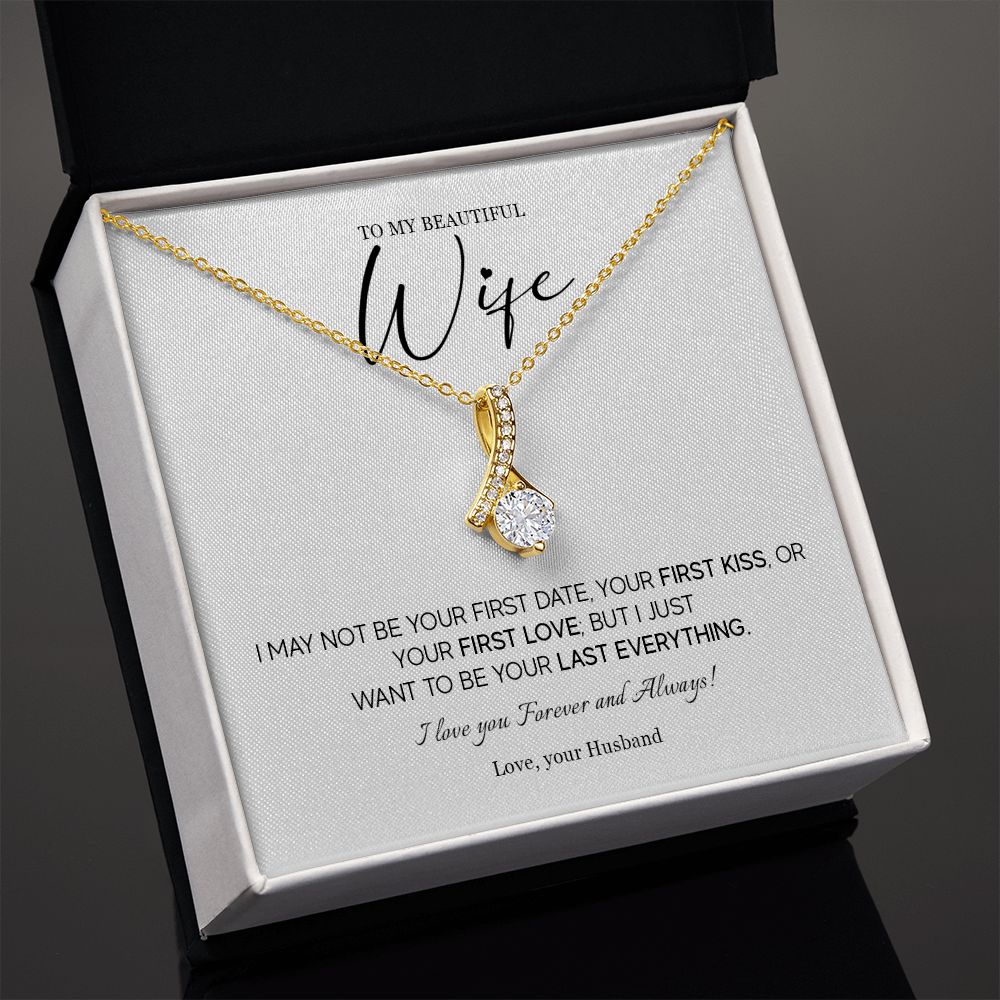 557B Necklace For Wife From Husband, To My Wife Necklace, Hot Wife Birthday Gifts