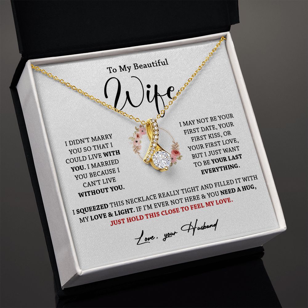 612B To My Wife Necklace, Gift For Wife, Valentines Gift For Wife, Necklace For Wife