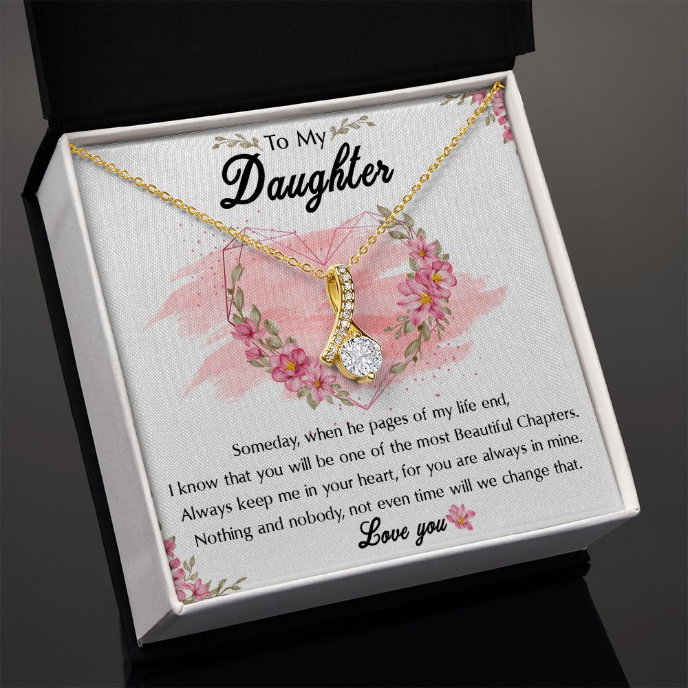 54D To My Daughter Necklace, Birthday Gift For Daughter, Graduation Jewelry