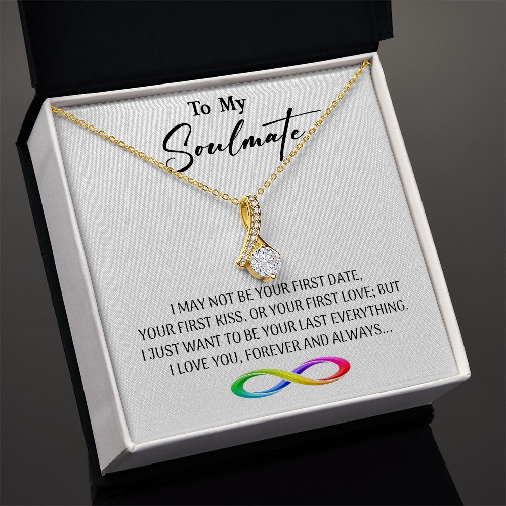 470B To My Soulmate Necklace, Valentine Gifts For Her, Gift For Girlfriend Wife