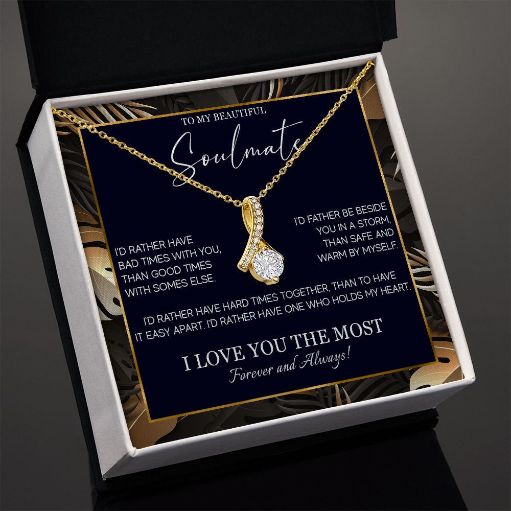 553B Soulmate Necklace, To My Soulmate Necklace, Birthday Gifts for Wife, Girlfriend