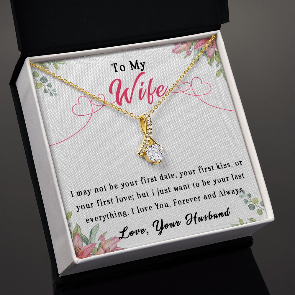 81B To My Wife Necklace, Wife Anniversary Gift From Husband, Necklace Gift Birthday