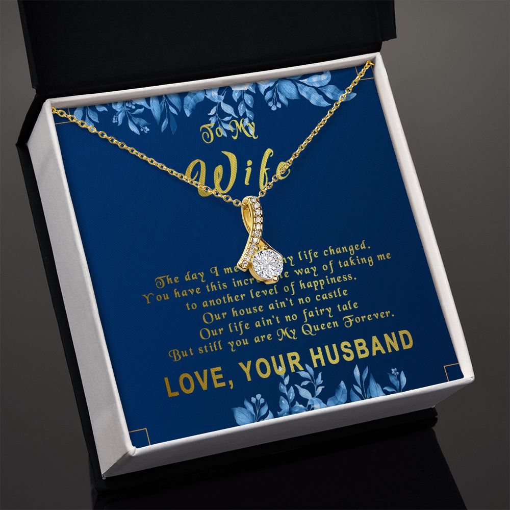 77B To My Wife Necklace, Gift For Wife, Anniversary Gift For Wife, Gift Birthday
