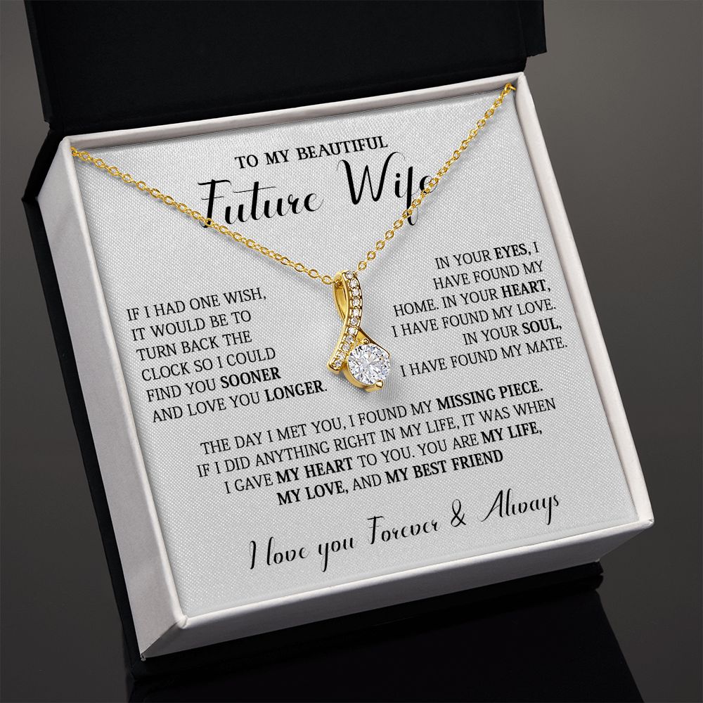 731B To My Future Wife Necklace, Birthday Gift For Girlfriend, Lovely Valentine Gifts