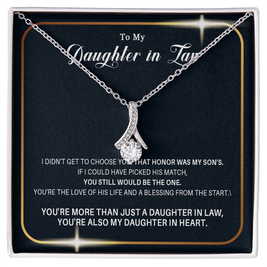 488B Daughter in Law Gifts Necklace From Mother in Law, Daughter Necklace Gifts