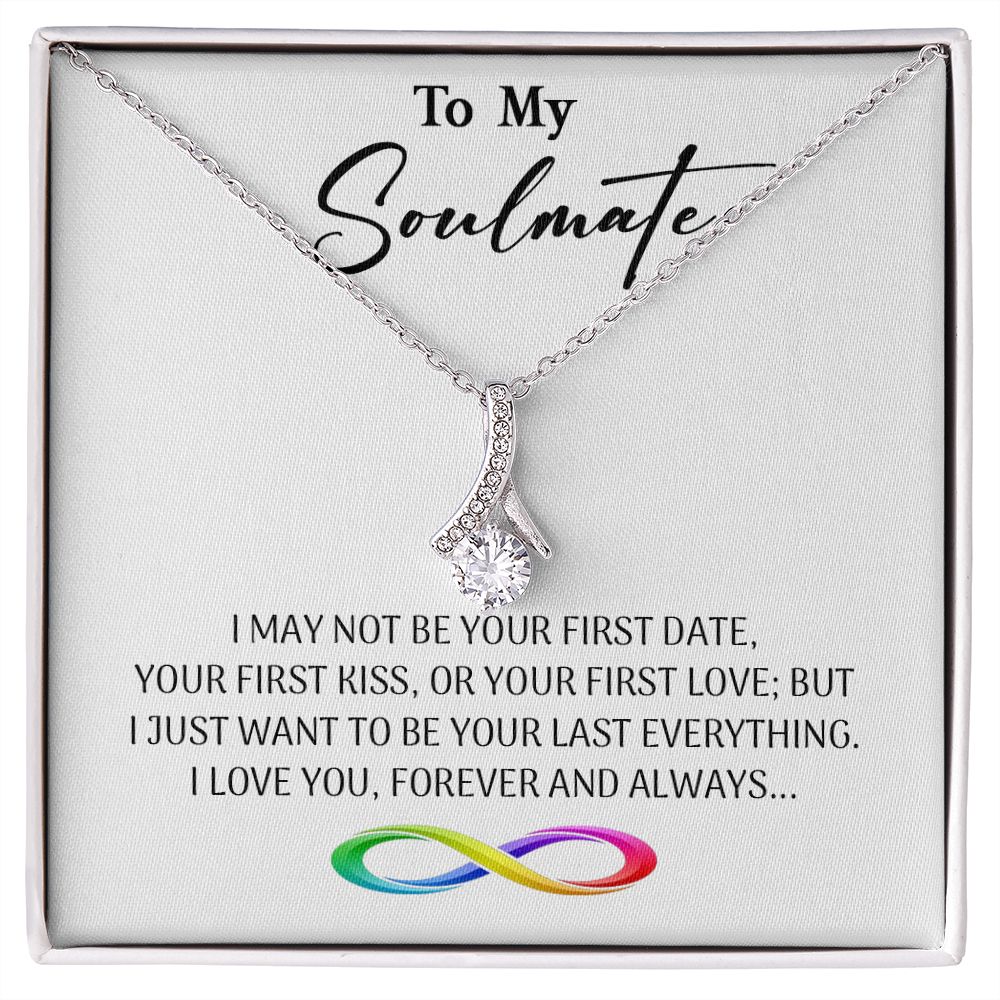 470B To My Soulmate Necklace, Valentine Gifts For Her, Gift For Girlfriend Wife