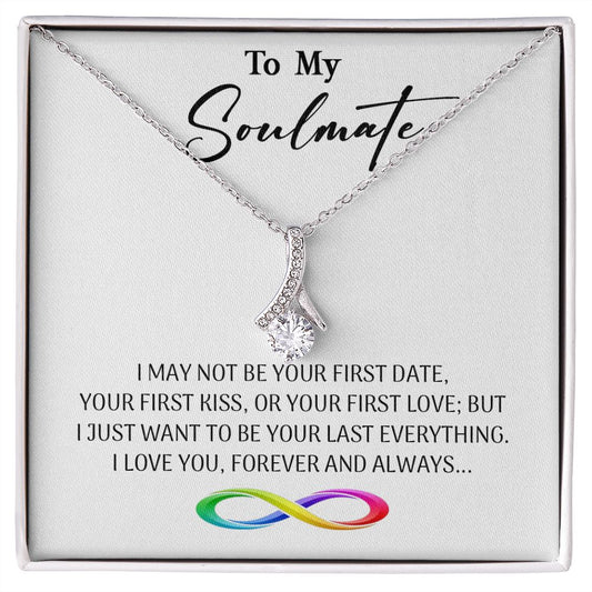 470B To My Soulmate Necklace, Valentine Gifts For Her, Gift For Girlfriend Wife
