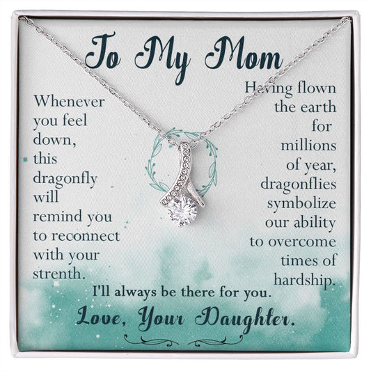 60B Mom Necklace, Stepmom Necklace, To My Mom Necklace Gift For Mom From Daughter
